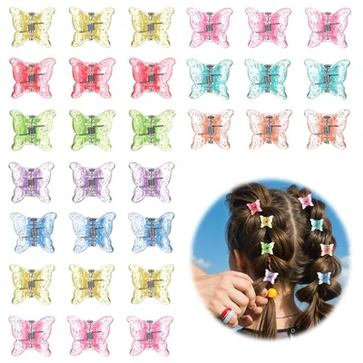 Produktbild von Mini-Vlinderhaarklammer - Glitzernde Haaraccessoires - 30 Stück - 616932_2_D366QUyXc