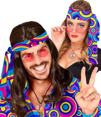 Produktbild von Groovy 70er Jahre Stirnband Bunt