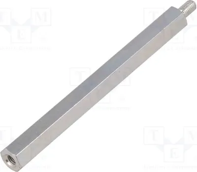 Obrázek produktu pro 10 kusů distančních spojek s závitem, vnější závit: 60 mm, vnitřní závit: M3, rozměry: 225 x 60 mm