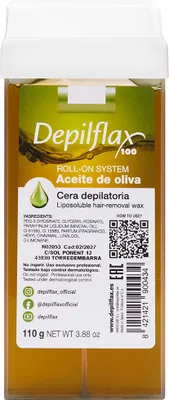Zdjęcie produktu dla Depilflax 100 wosk do depilacji rolka oliwkowy 110 g