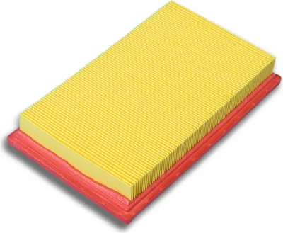 A product shot of an air filter on a white background.