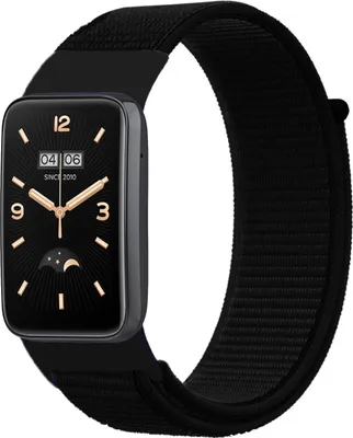 Produktbild von Strap-it Xiaomi Smart Band 7 Pro Nylon Armband (Schwarz)