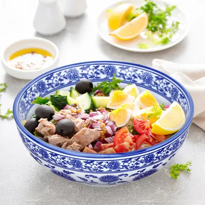 Produktbild von Chinesische Suppenschüssel aus Keramik, 20,00 cm für Ramen, Nudeln, Suppe, Salat, Reis und Frühstück