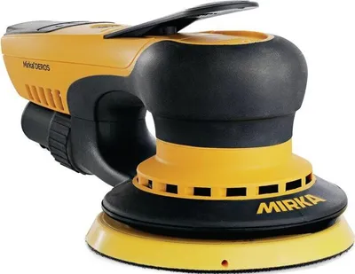 Produktbild von MIRKA Elektro-Exzenter Zentralabsaugung DEROS550CV Ø 125 mm 28-Loch 5,0 mm Hub, 5/16“ Gewinde, inkl. PolyurethanTeller medium und Schutzauflage (1 St)