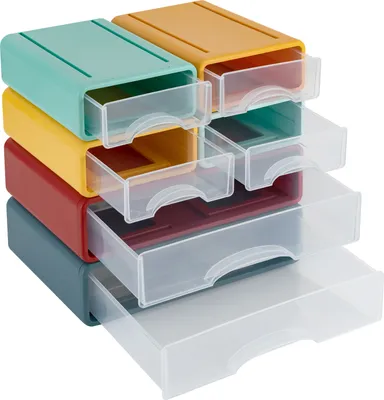 Obrázek produktu pro Organizér do zásuvky stolu Plastová zásuvka Úložný box Organizér barevný