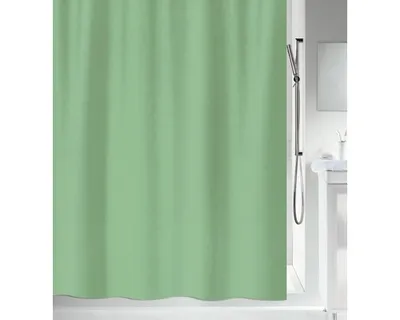 Obrázok produktu pre Spirella Primo, Jednofarebné, Polyester, Zelená, Pranie v práčke, 40 °C, 1800 mm