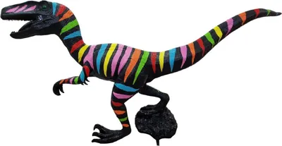 Produktbild von Casa Padrino Luxus Deko Skulptur Dinosaurier Schwarz / Mehrfarbig 300 x H. 157 cm - Riesige Gartenskulptur - Lebensgroße Skulptur - XXL Deko Skulptur - XXL Deko Figur - XXL Tierfigur - Garten Deko