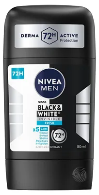 Immagine prodotto di Antitraspirante solido Black & White Invisible Fresh 50 ml