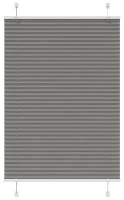 Image de vidaXL Plissé anthracite 100x100 cm Largeur du tissu 99,4 cm Polyester