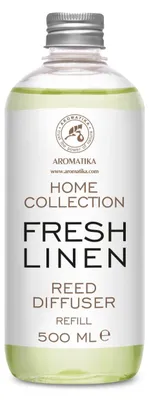 Zdjęcie produktu dla Elzusha - Dyfuzor zapachowy Fresh Linen, 500 ml - Intensywny i długotrwały zapach