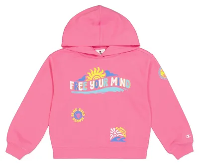 Produktbild von Champion Mädchen Legacy Girl - Graphic Hoodie Kapuzenpullover, Pink (PS207)