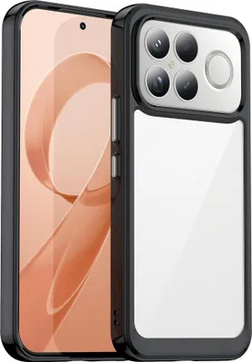 Obrázok produktu pre Pre Xiaomi Poco F8 Ultra Colorful Series TPU / akrylová hybridná ochranná obal Čierna