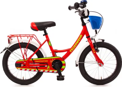 Produktbild von FEUERWEHR 16 Zoll Kinderfahrrad – Bachtenkirch feuerrot/weiß