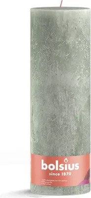 Produktbild von Bolsius Stub Kerze Jade Grün - Ø100 mm - Höhe 30 cm - Grün - 200 Brennstunden