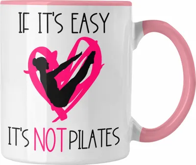 Produktbild von Trendation - Lustige Pilates-Lehrerin Tasse Geschenk für Pilates-Liebhaberinnen (Rosa)
