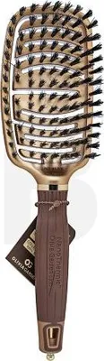 A hairbrush on a white background.