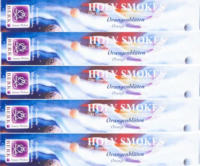 Produktbild von 5x Orangenblüte - Räucherstäbchen aus Indien - Holy Smokes - Blue Line 10g