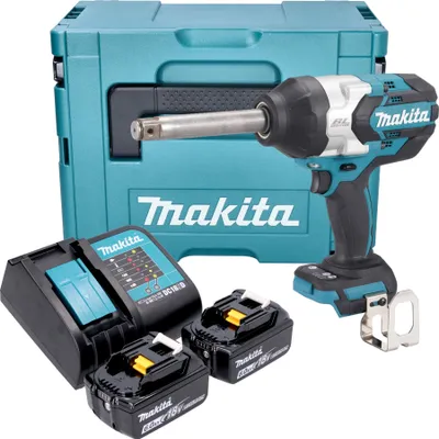 Zdjęcie produktu dla Akumulatorowy klucz udarowy Makita DTW 1005 SGJ 18 V 1360 Nm 3/4" bezszczotkowy + 2x akumulator 6,0 Ah + ładowarka + walizka Makpac