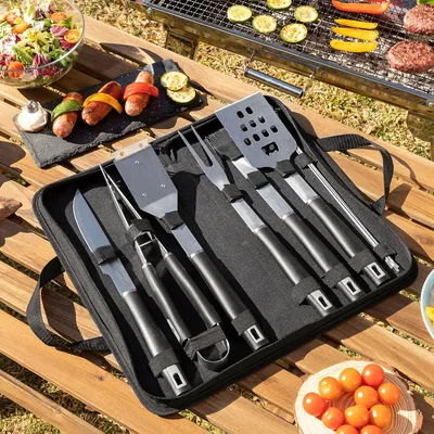 Obrázok produktu pre Súprava grilovacieho náčinia s puzdrom BBSet InnovaGoods 12 kusov