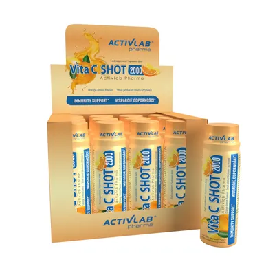 Image de 12 x Vita C Shot 2000 vitamine C à haute teneur en vitamine C sous forme de shot Activlab Pharma