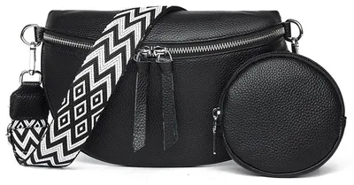 Image de Sac bandoulière en cuir pour femmes, avec bandoulière réglable