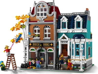 Produktbild von LEGO 10270 Buchhandlung, großes Bauset für Teenager und Erwachsene, Bauen mit Modulen