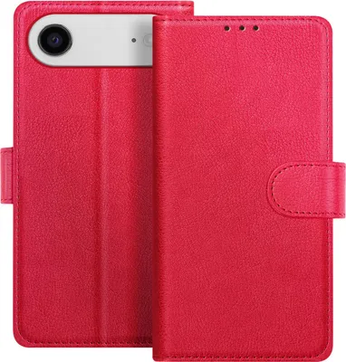 Produktbild von Avizar, Chesterfield Klappetui iPhone Air mit Kartenfach und Standfunktion, Rot