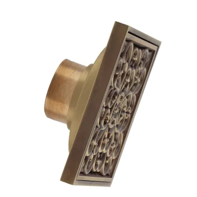 Image de Grille de protection pour siphon de douche en laiton antique, 10 cm (n° 1)