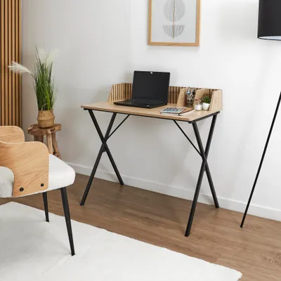 Produktbild von Holz Design Schreibtisch Braun Home Deco Factory