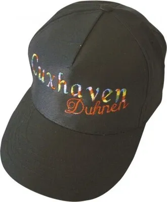 Produktbild von Baseballcap mit Einstickung - Cuxhaven Duhnen - 68871 schwarz