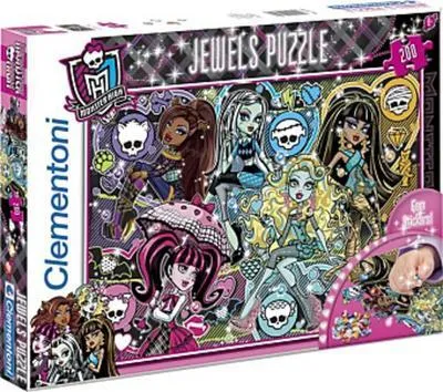 Produktbild von Clementoni 29650.7 - Puzzle 200T. Monster High Fashionable Fierce Jewels