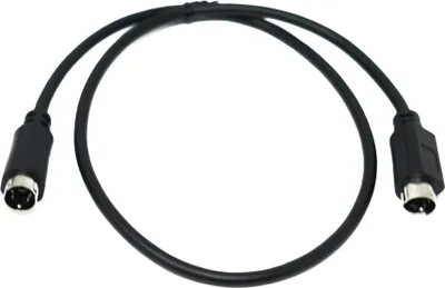 Zdjęcie produktu dla SYSTEM-S Kabel S-Video 50 cm Din 4 pin wtyk-wtyk czarny