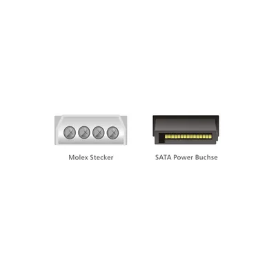 Immagine prodotto di Delock 60112 DELOCK Stromkabel SATA 15Pin -> Molex 4Pin Bu/St