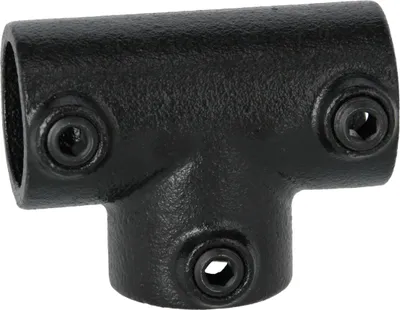 Produktbild von Rohrverbinder T-Verbinder schwarz 1" (33,7 mm), 90° - lang AVERDE