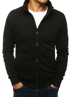 Productafbeelding van Dstreet Heren fleecejas met rits, model Nderbardh, zwart, maat XXL