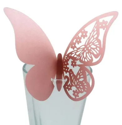 Image de 25 pièces de cartes de table papillon pour mariages et fêtes