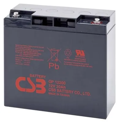 Obrázek produktu pro CSB Pb záložní akumulátor CSB GP12200, 12V, 20Ah