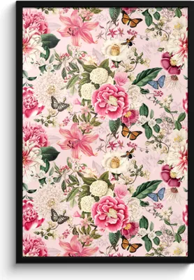 Produktbild von MuchoWow® MuchoWow® Gerahmtes Poster Lilie - Blumen - Insekten 60x90 cm - Poster mit zchwarzem Bilderrahmen - Kunst