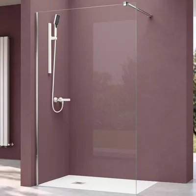 Produktbild von doporro Luxus Duschwand für Dusche Duschabtrennung 120x200cm Walk-In Dusche 8mm ESG-Sicherheitsglas Klarglas inkl. Nanobeschichtung Bremen01K