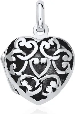 Produktbild von 925er Silber Medaillon Herzen von Unique