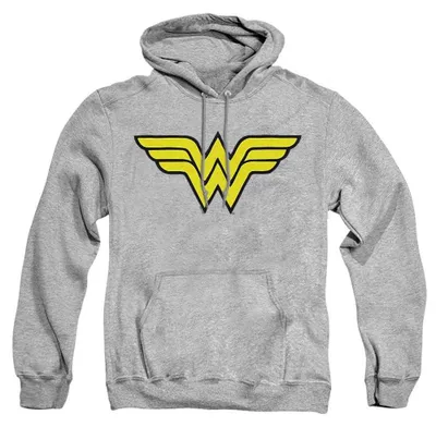 Obrázok produktu pre Wonder Woman – Mikina s kapucňou, uni, pre pánov/dámy, z polyesterovo-bavlnenej zmesi, model TV39951 (veľkosť M), farba: športová sivá (Heather)