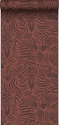 Imagen del producto de Sanders & Sanders papel pintado cebras rojo barro cocido y  53 cm x 10 m
