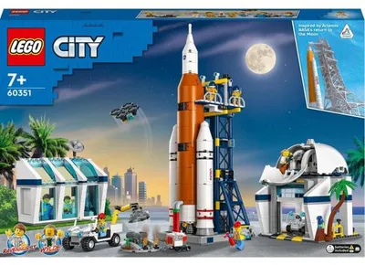 Image de Lego city 60351 la base de lancement de la fusee