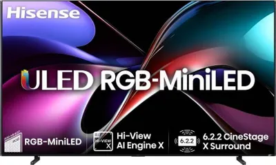 Produktbild von Hisense 116 '' UXQ | RGB MiniLED Smart TV 4K 165 Hz, 2,95 m (116"), 3840 x 2160 Pixel, LED, Smart-TV, WLAN, Grau