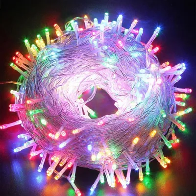 Produktbild von Lichterkette 100m 1000 LED 8 Lichtmodi Innen Weihnachten Hochzeit Party Garten Deko, Bunt