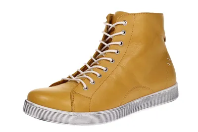 Immagine prodotto di Stivaletti da donna con lacci Andrea Conti, modello High Top in pelle 0341500, taglia: 38 EU, colore: giallo