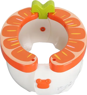 Produktbild von Kleinkind-Töpfchen-Trainingstoilette, multifunktional, faltbar, tragbar, für Kinder, Reisesitz, Orange