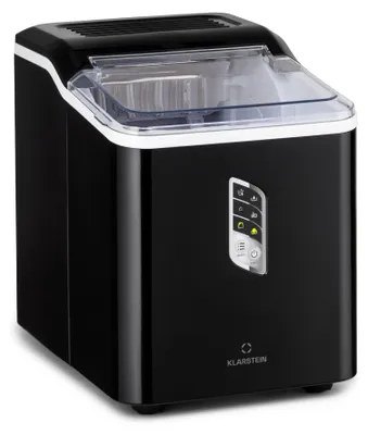 Produktbild von Klarstein Eiswürfelmaschine Klein, Schneller Ice Cube Maker, Eiswürfelbereiter Selbstreinigend, Eiswürfelgerät für Große und Kleine Eiswürfel, mit Eiswürfelbehälter, 12kg/24h, Fassungsvermögen 1,5 L
