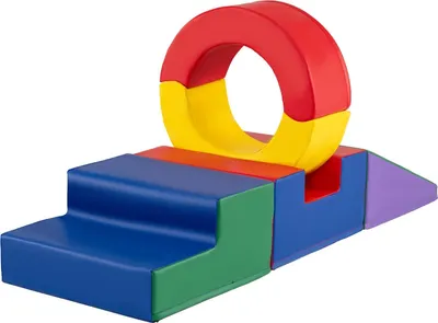 Produktbild von Weiches Kletter- und Krabbelspielset für Kinder, 5-teilig, mehrfarbig