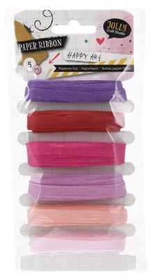 Zdjęcie produktu dla Papierowa wstążka w odcieniach fioletu i różu, 6x5m.
